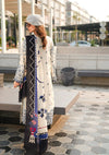 Exquisite EMBROIDERED KARANDI BACK in Off White color